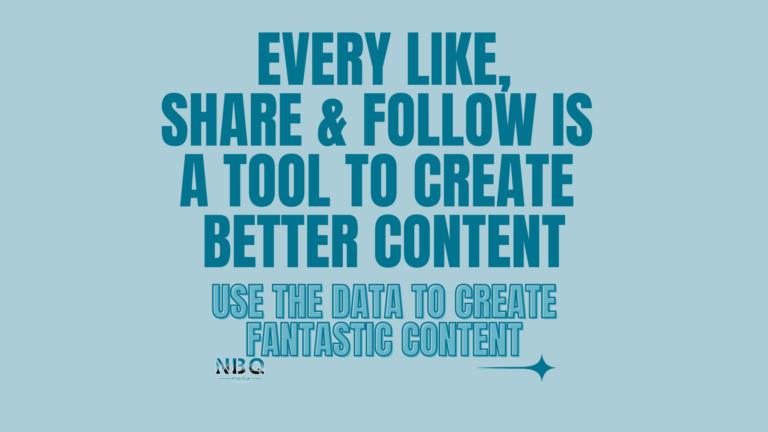 Every like, share and follow is a tool for you to create better content.